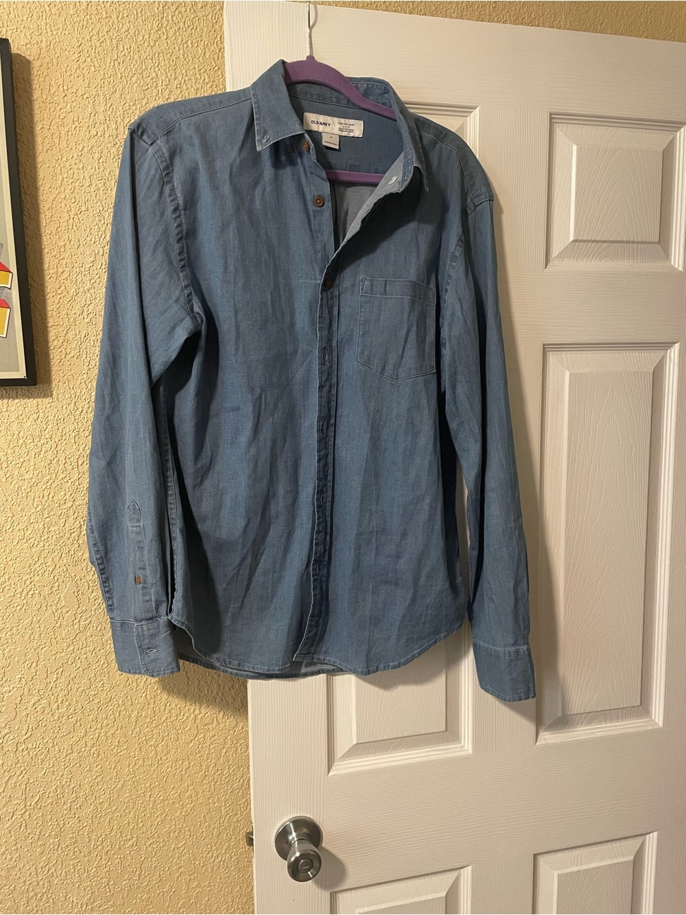 Women’s Light Blue Denim Shirt Jacket Sz Medium